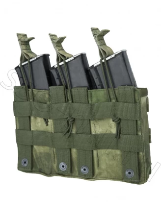 Подсумок для 3-х магазинов АК без клапана (АКМ 3 molle) фото 6