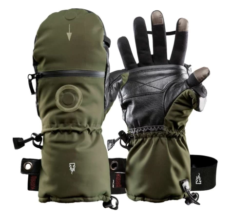 Тактические зимние сенсорные перчатки Heat 3 Smart (Forest Green) фото 2