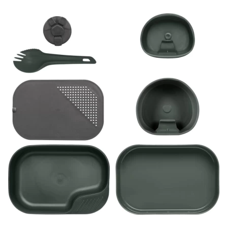 Набор посуды Wildo Camp-A-Box Complete (Olive Green) фото 1