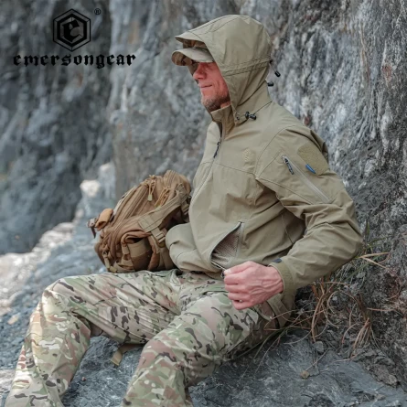 Куртка EmersonGear Blue Label Falco Lightweight Jacket (Khaki) фото 4