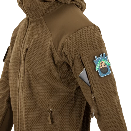 Куртка Helikon Alpha Hoodie Tactical Grid Fleece Jacket (Coyote) фото 10