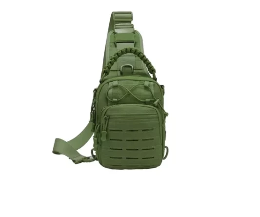 Сумка тактическая однолямочная (паракорд)(олива) фото 2