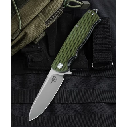 Нож складной Bestech Knives Grampus, BG02B (зеленый, сталь D2) фото 3