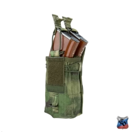 Подсумок для 2-х магазинов АК со съемным клапаном (АКМ 2 molle МОДУЛЬНЫЙ) фото 3
