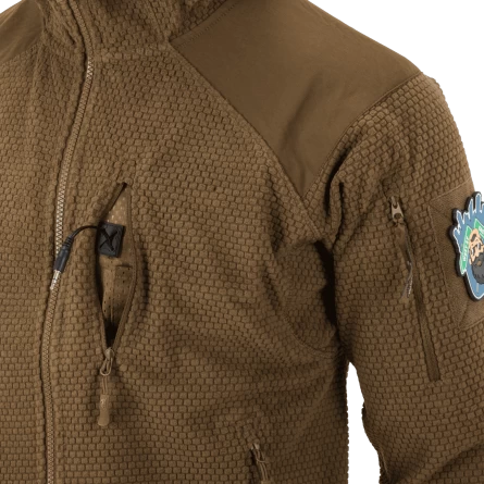Куртка Helikon Alpha Hoodie Tactical Grid Fleece Jacket (Coyote) фото 8