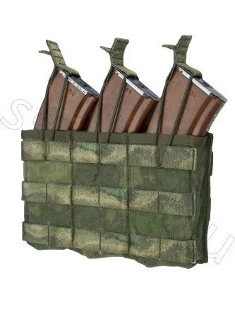 Подсумок для 3-х магазинов АК без клапана (АКМ 3 molle) фото 5