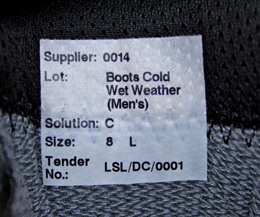 Ботинки Haix Cold Wet Weather Boots для армии Великобритании (Black) фото 2