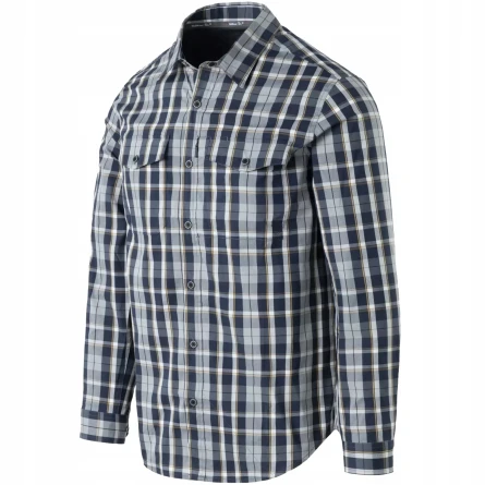 Рубашка Helikon Covert Concealed Carry Shirt (Calm Blue Plaid) фото 1