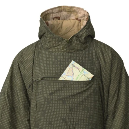 Пончо утепленное Helikon Reversible Swagman Roll Poncho (Desert Night Camo/US Desert) фото 6