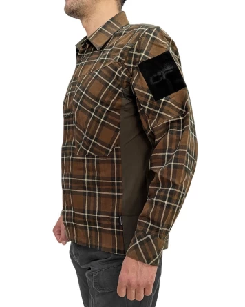 Рубашка тактическая Flannel Shirt (Коричневый) фото 2