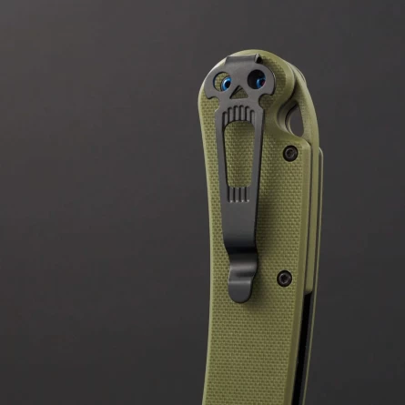 Нож складной Daggerr Sting XL Olive BW DLC (G10, D2) фото 7
