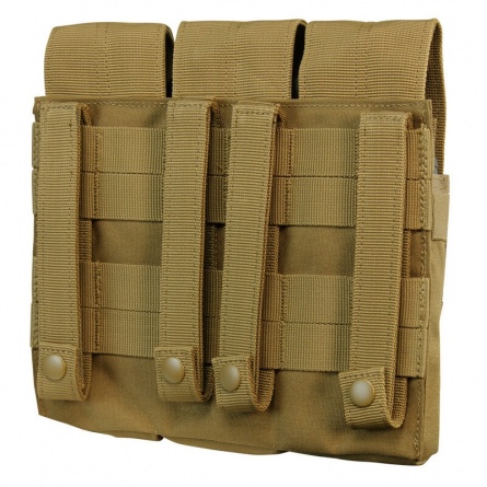 Подсумок тройной Condor Triple AK Kangaroo Mag Pouch (Coyote) фото 2.