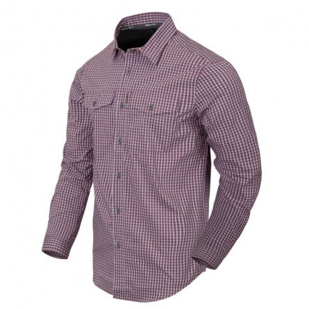 Рубашка Helikon Covert Concealed Carry Shirt (Scarlet Flame Checkered) фото 1