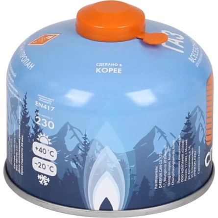 Баллон газовый резьбовой (смесь пропана/изобутана)(230 гр) фото 2