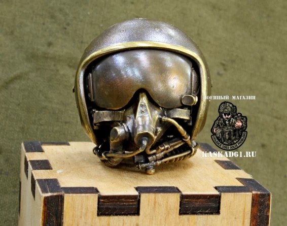 Брелок "Шлем летный ЗШ-7АП" (латунь) фото 2