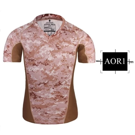 Футболка EmersonGear Skin Tight Base Layer Camo Running Shirts (AOR1) фото 1
