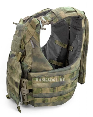 Корсетный бронежилет STRIKE с быстросбросами Woojin (баллистика Бр1, С2)(A-TACS FG) фото 3