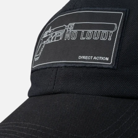 Бейсболка DA No Loud! Vintage Baseball Cap (Black) фото 4