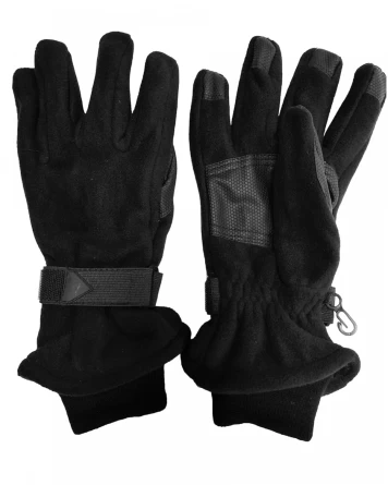Перчатки флисовые (черный) фото 1