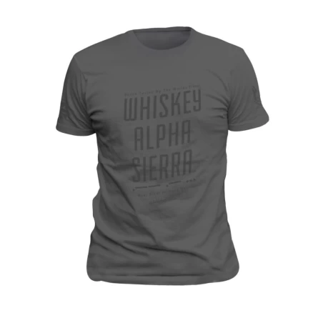 Футболка Warrior Assault Systems Whiskey Alpha Sierra T-shirt (Grey) фото 1