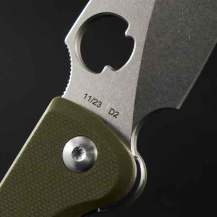 Нож складной Daggerr Sting mini Olive SW (G10, D2) фото 7