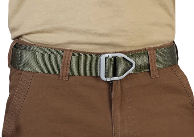 Ремень поясной универсальный с пряжкой (олива) фото 3
