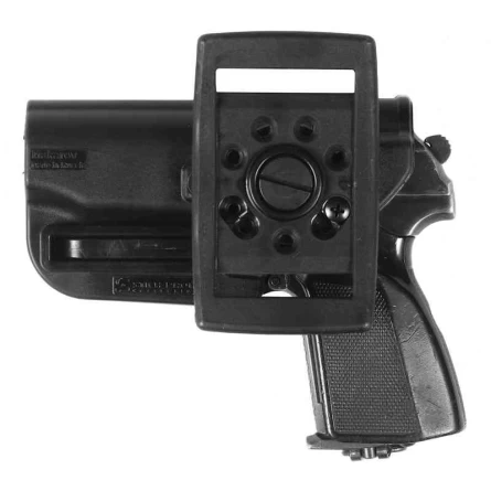 Кобура Альфа ПМ/ПММ с поясным креплением (черный) фото 2