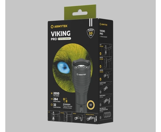 Фонарь Armytek Viking Pro Magnet USB теплый диод (XHP50.2)(2050 люмен) фото 4