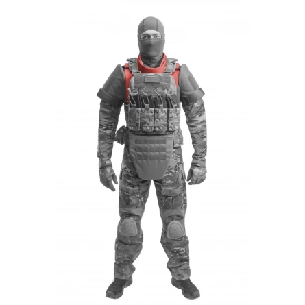 Ворот-манишка вер.2 Stich Profi + баллистическая защита (550 м/с)(Дым) фото 4