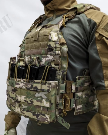 Чехол для ношения бронепанелей Воин с быстросбросом (Multicam) фото 5