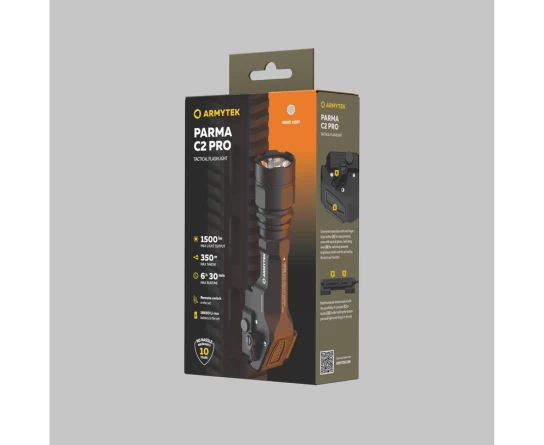 Фонарь Armytek Parma C2 Pro белый диод (Гладкий рефлектор)(1500 люмен) фото 6