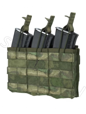 Подсумок для 3-х магазинов АК без клапана (АКМ 3 molle) фото 4