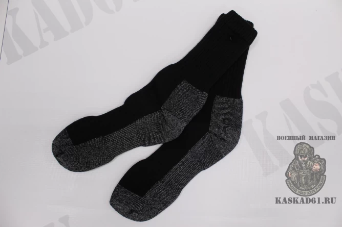 Носки трекинговые Mico (черно-серый) фото 1
