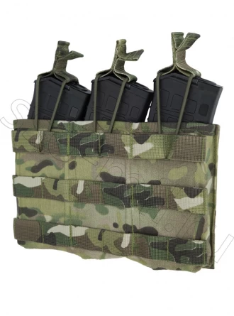 Подсумок для 3-х магазинов АК без клапана (АКМ 3 molle) фото 1