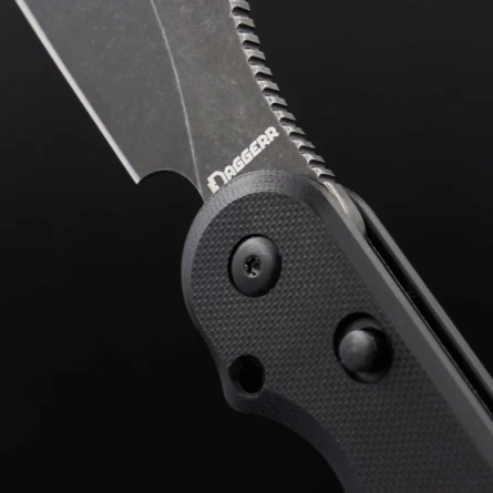 Нож складной Daggerr Parrot All Black 3.0 BW (G10, D2) фото 5
