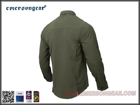 Рубашка EmersonGear Blue Label "Ventilation" Tactical Shirt (Ranger Green) фото 2