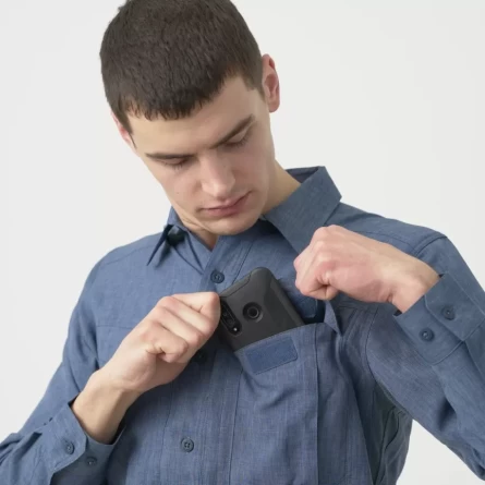 Рубашка Helikon Defender Mk2 Gentleman Shirt (Melange Blue) фото 9