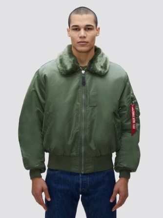 Бомбер Alpha B-15 Flight Jacket (Sage Green) фото 4