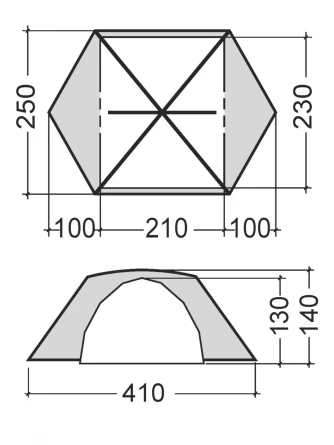 Палатка четырехместная Bask Bonzer 4 (олива) фото 2