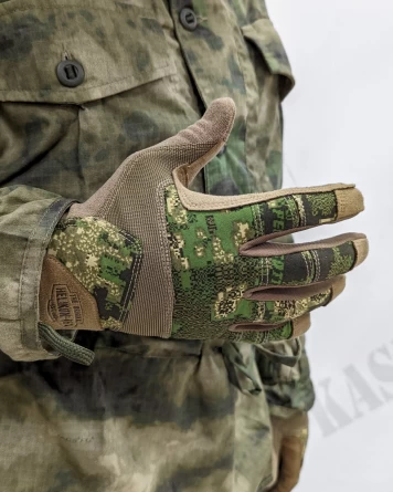 Перчатки Helikon Range Tactical Gloves (PenCott WildWood/Coyote) фото 4