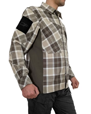 Рубашка тактическая Flannel Shirt (Бежевый) фото 2
