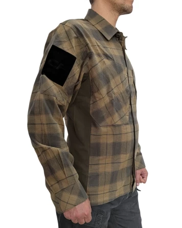 Рубашка тактическая Flannel Shirt (Кофейный) фото 2