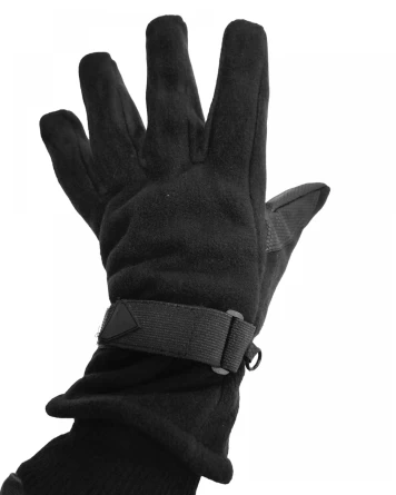 Перчатки флисовые (черный) фото 2