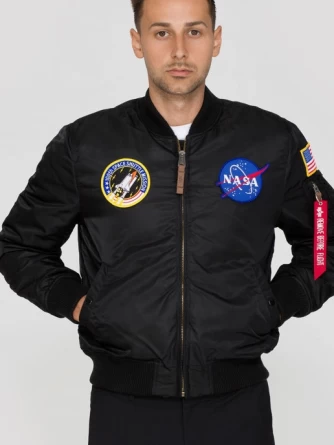 Куртка-бомбер Alpha Industries NASA MA-1 (Black) фото 2