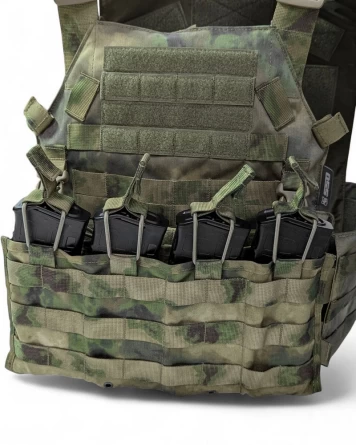 Модуль для 4-х магазинов АК (Модуль АКМ 4 molle без клапана) фото 3