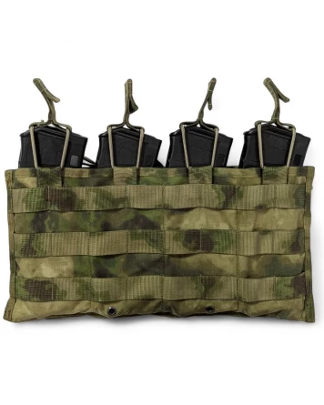 Модуль для 4-х магазинов АК (Модуль АКМ 4 molle без клапана) фото 1