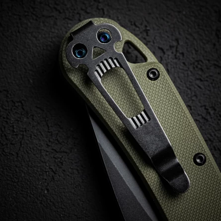 Нож складной Daggerr Sting Olive BW (G10, D2) фото 4