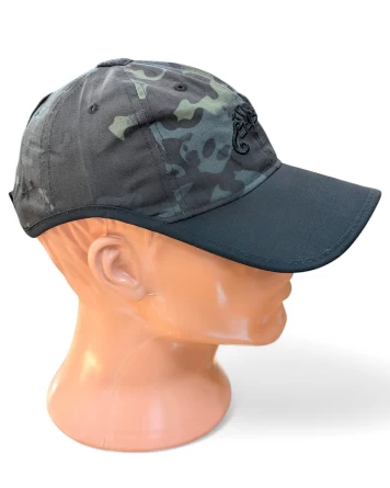 Бейсболка тактическая (черный мультикам) фото 1