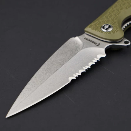 Нож складной Daggerr Urban 2 Olive SW Serrated (FRN, 8Cr14MoV) фото 5