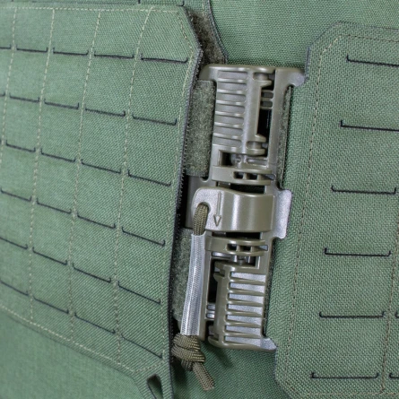 Жилет противоосколочный "Щит" с самосбросом+баллистическая защита (550 м/с)(1 размер)(ММ)(Дым) фото 9